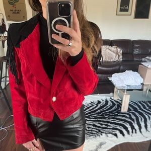 RB Vintage Western-Style Fringe Jacket